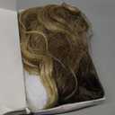 HMHIFI Long Ombre Blonde Wigs for Women 26 inch Long Wavy Middle Part Wig Ombre Blonde Wigs Upgraded Protein Fiber Hair Replacement Wig Cosplay Costume Halloween Wig(26'' Brown Ombre Blonde)