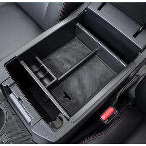 JDMCAR Center Console Organizer Compatible with Toyota 4Runner Accessories 2010-2024 and Kia Telluride (2020-2024), Insert ABS Black Materials Tray, Armrest Box Secondary Storage