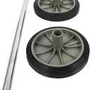 Angoily 1 Garbage bin Wheels Replacement Set Plastic Trash Can Replacement Wheels and Hollow Shaft Rubbish Can Wastebasket Pulley Wheel Accessories