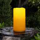 Homemory Large Solar Candles Outdoor Waterproof, 4"x8", Dusk to Dawn, Solar Powered Flameless Candles for Outdoor, Lanterns