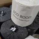 ECO BOOM Unbleached Bamboo Toilet Paper, 48 Mega Rolls, 100% Tree-Free 3-Ply, Plastic-Free Packaging, 360 Sheets | PFAS Free, BPA Free, Septic Safe & FSC Certified