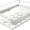 Egg Tray  Refrigerator Egg Organizer, Clear Plastic | Keep Eggs Secure & Visible in Your Fridge  Transparent Drawer-Style Storage Bin Saves Space, Protects Eggs, and Makes Kitchen Organization Easy