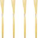 I00000 90 Pcs Gold Plastic Knives,Plastic Silverware, Gold Disposable Utensils, Heavy Duty Disposable Knives Dinnerware Perfect for Parties, Wedding & Dinners