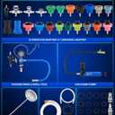 Orion Motor Tech Coolant Pressure Tester Kit, 31pc Master Coolant Vacuum Refill Kit with 23 Radiator Adapters, Radiator Cooling System Pressure Tester Kit with Vacuum Pump Vacuum Purge & Refill Tool