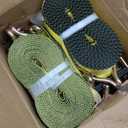 Ratchet Straps Heavy Duty (4PK) 2" x 30' x 10000 lbs J Hook Tie Down Strap Ratcheting for Truck, ATV, UTV and Trailer