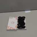 Silvr Bear Luxury Satin Skinny Scrunchies, 6 Count - Black Skinny, Hair Ties for Women, Girls and Men, Softer than Silk Scrunchies, Hair Accessories for All Hair Types