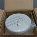 MARTHA STEWART Gatwick 7-Quart Enamel Cast Iron Dutch Oven  Linen White With Gold  Heavy-Duty Dutch Oven for Slow Cooking, Braising & Baking