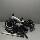 newyoo Toddler Bike, 4 in 1 Tricycles for 1,2,3 Year Olds, Balance Bike, Birthday Gift and Toy for Boys and Girls, Kids Tricycle with Parent Steering Push Handle, Removable Pedals, White, TR007