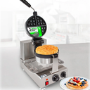 Waffle Maker, Rotating Belgian Waffle Maker, Non-Stick Plate, Removable Drip Tray, Space Saving Storage, Stainless Steel