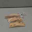 Wall Hooks, 6 Pack Coat Hooks Minimalist Design Heavy Duty Robe Hook Wall Mounted Rustic Wooden Hooks Clothes Hanger Hat Rack Hooks for Hanging Bathroom Towels. (Oak (6 Hooks))