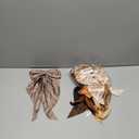 10 PCS Large Hair Bows Ribbon Bow for Women,Hair Bows for Womens,Oversized Long-tail Cute Aesthetic Hair Accessories,Large Hair Barrettes for Women,Big Bows for GirlsWarm brown