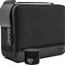 Herb Guard Large Smell Proof Bag & Case with Combination Lock (Holds Up to 3 Ounces) - includes YKK Zippers, 50ml Smell Proof Container and Jar, Built in Tray & Travel Bags (Black)