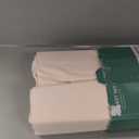 THREAD SPREAD 100% Organic Cotton Sheets Queen Size - 4 PC Organic Cotton Queen Size Percale Weave Sheet Set, Soft, Cooling, Crisp & Breathable, 16" Deep Pocket Hotel Quality Bedding Set - Blush