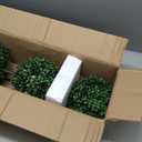 3FT Topiary Trees Artificial Outdoor Trees for Porch UV Resistant Potted Shrubs Boxwood Topiary with Blue and White Porcelain,Artificial Plants Indoor-Fake Topiary For Outdoors, Home,Garden Decor