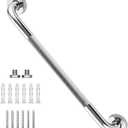 24 Inch Shower Grab Bar, Chrome Anti Slip Safety Bars, 304 Stainless Steel Bathroom Handrail, Handicap Grab Bars for Wall, Shower Grip Handle for Seniors Elderly Injury Assist Bath (1.25" Dia)