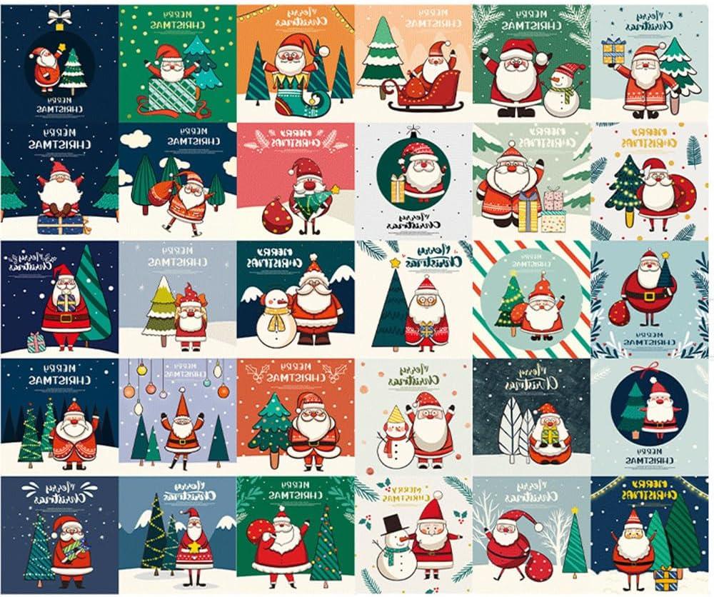2 x Stylish and Durable Christmas Cards - Perfect for Writing and Decorating - Specialty Paper for Neat and Tidy Messages - Versatile Usage 60Pcs
