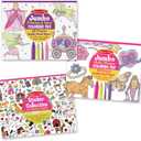 Melissa & Doug Sticker Collection and Coloring Pads Set: Princesses, Fairies, Animals, and More Kids Arts and Crafts, Sticker Books, Coloring Books for Kids Ages 3+ - FSC Certified
