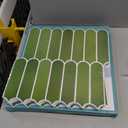 Commomy Thicker Green Peel and Stick Tile Backsplash - 10 pcs of 12" x 12" - 3D Adhesive Peel and Stick Backsplash for Kitchen, Bathroom, Removable, Waterproof, Vinyl Wall Tile (Glossy Ceramic Green & Thicker Design)
