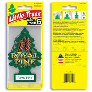 LITTLE TREES Car Air Freshener | Hanging Tree Provides Long Lasting Scent for Auto and Home | Royal Pine