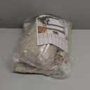 YoungsTex Oatmeal Linen Semi Sheer Curtains 63 lnch Length 2 Panels, Tan Light Filtering Window Drapes Textured with Bronze Grommet for Bedroom Living Room Farmhouse, 52 X 63 Inch