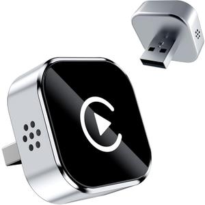 2026 Wireless CarPlay Adapter Upgrade Wired CarPlay to Wireless, Mini USB Design for Cars with Built-in Wired Apple CarPlay Plug and Play Easy Use Fast Stable Connection Car Play for iPhone