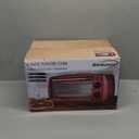 Brentwood TS-345R Stainless Steel 4 Slice Toaster Oven, Ruby Red