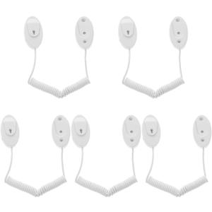 Retractable Remote Control Tether Wall Mounted Holder with Security Cable Lock for Tv Remotes Anti-Lost Leash for Home Hotel School Use