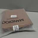 MANDIOO Set Of 2 Faux Leather Decorative Throw Pillow Covers Modern Solid Outdoor Cushion Cases Luxury Pillowcases for Couch Sofa Bed 22x22 Inches Brown