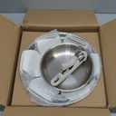 KITEXPERT Non Stick Stainless Steel Pan Set  8", 10", 12" Tri-Ply Frying Pan Skillet with Removable Handles, PFOA-Free, Cream White Ceramic Exterior, Dishwasher safe, Compatible with All Stovetops