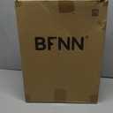 BFNN Metal Short Dog Gate, 16.5" High to Step-Over, Free Standing Foldable Pet Gate, Up to 72" Wide Puppy Fence for Stairs and Doorways, Indoor & Outdoor Use, No Drilling and No Assembly, Black