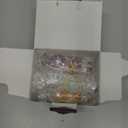 NileCart Egyptian Perfume Bottles 2-5 in Collection Set of 6 Hand Blown Decorative Glass with Handmade Golden Egyptian Decoration for Perfumes & Essential Oils