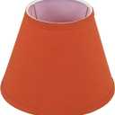 Aspen Creative 56002 Transitional Hardback Empire Shape UNO Construction Lamp Shade in Brick Red, 9" Wide (5" x 9" x 7")