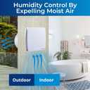 Venta 6 Inch Exhaust Fan  1.7 Sones, Quiet Wall Mount Bathroom Exhaust Fan  Powerful 141 CFM Airflow, Anti-Backflow, Energy-Efficient - For Kitchen, Garage, Office - White