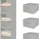 MAX Houser 6 Tier Shelf Hanging Closet Organizer, Closet Hanging Shelf with 2 Sturdy Hooks for Storage, Foldable (Light Grey-D3)