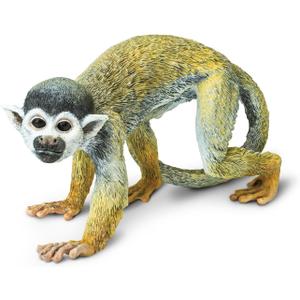 Safari Ltd. Squirrel Monkey Figurine - Detailed 5.75" Plastic Model Figure - Fun Educational Play Toy for Boys, Girls & Kids Ages 3+