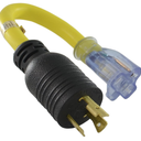 Conntek PL520520 NEMA L5-20P to NEMA 5-15/20R Pigtail Adapter, UL Listed