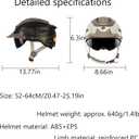 DOT Approved Motorcycle Half Helmet, Unisex Adult Half Shell Helmet, Fits Head Circumference 20.47–25.19 Inches, for Motorcycle, Scooter, All Season Use, 20.47in-25.19"