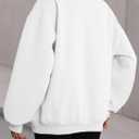 Hilinker Womens V Neck Oversized Sweatshirts Long Sleeve Pullover (Brown, XL)