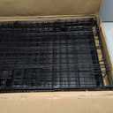 Amazon Basics Portable, Foldable Metal Wire Dog Crate with Removable Tray, Single Door, Divider Panel, Quick Setup, 30 x 19 x 21 in, Black