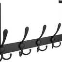 Ticonn Over The Door Coat Rack, Black