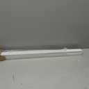 Pushglossy 32" Aluminum U Shaped Door Sweep, Adjustable Weatherstrip, White