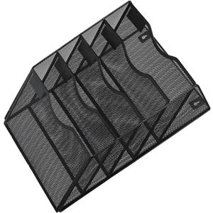 DOITOOL Modern Mesh Magazine Holder Wall-mounted File Rack Iron Office Storage Box