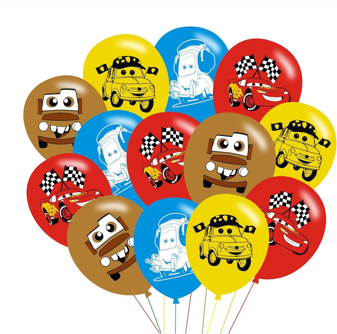 40pcs Cars Birthday Party Balloons for Cars Themed Birthday Party Decorations Supplies - 12 Inch