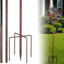 Heavy Duty Wind Spinner Replacement Pole, 48"/72" Adjustable, 5-Prong Base