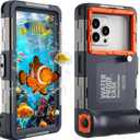 Underwater Phone Case for Snorkeling, [50ft/15M] Professional Deep Diving Waterproof Phone Case for iPhone 17-7 Pro/Pro Max/Plus/Mini, 16/17E, SE 2/3, Galaxy S10-S25 Plus/Ultra, A21-A56 [Classic]