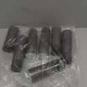 Flickering Flameless Candles Battery Operated with Remote and 2/4/6/8 H Timer Plexiglass Led Pillar Candles Pack of 9 (D2.3 xH5.5 6.5" 7.5") with Realistic 3D Wick Candles for Home Decor(Grey)