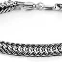 Chain Bracelets For Men - Premium Stainless Steel, Silver, Gold Plated Non Tarnish - Mens Jewelry, Stylish Gifts For Him