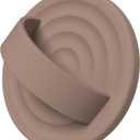 Magnetic Phone Ring Grip Holder, Silicone Finger Loop Grip, Compatible with MasSafe, Back of Phone for iPhone Pro Max/Plus/16/15/15/14/13/12 Series, Light Brown