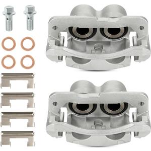 Brake Caliper Assembly Calipers Set Fit for Cadillac Escalade 2002-2006, for Chevrolet 1999-2009, for GMC 1999-2008, for Yukon Tahoe Savana Safari Express Silverado Sierra, Replace 18-B4728 18-B4729