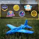 Stocking Stuffer Gifts For Boys&Girls: Foam Airplane Toy Glider Plane Styrofoam Airplanes for Kids. Launcher Air Planes Outdoor Army Toys. Military Gliders Game & Stocking Stuffers for All Ages